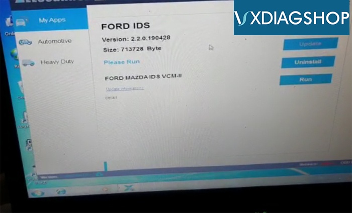 Start Vxdiag Ford Ids 4