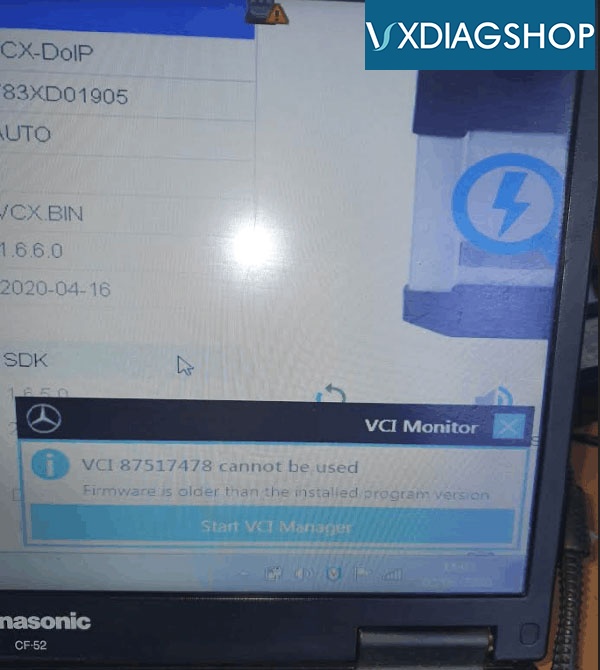 Vxdiag Benz C6 Vci Cannot Be Used 1