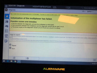 Solve Vxdiag Benz C6 “initialization Of The Multiplexer Has Failed” Problem 02