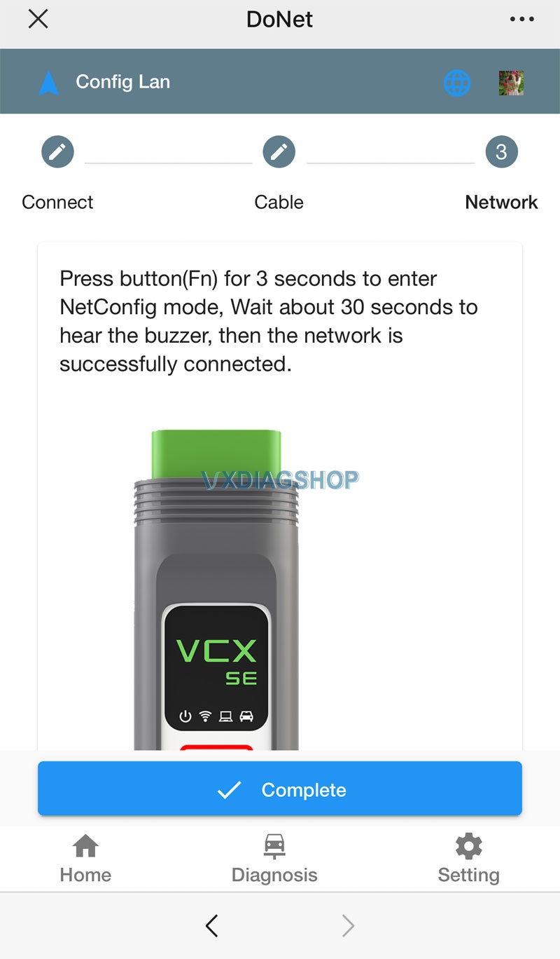 Connect Vxdiag Wechat Router Lan 4