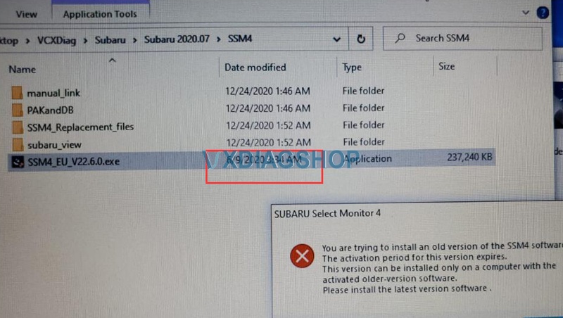 Vxdiag Subaru Ssm4 Expire Error 2