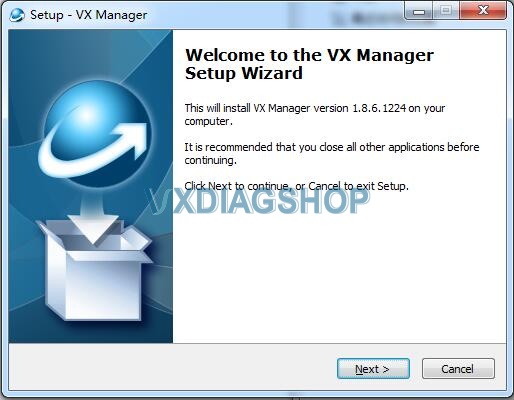 Install Vx Manager 2