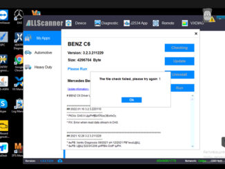 Vxdiag Benz C6 File Check Failed