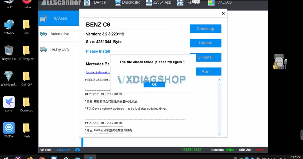 Vxdiag Benz File Checl Failed 1