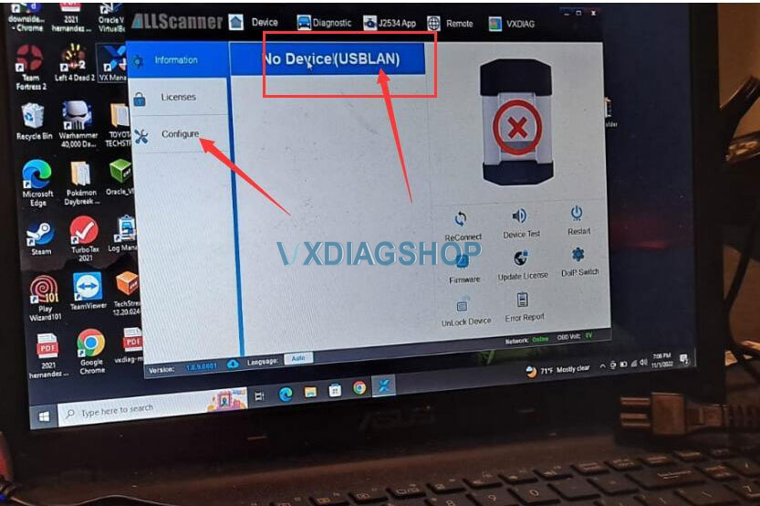 Vxdiag No Device Auto Detect 2