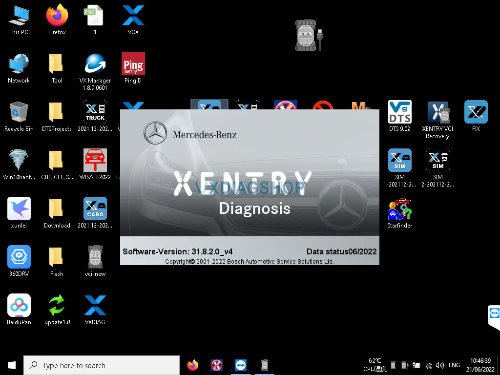 2022 06 Vxdiag Benz Xentry 2