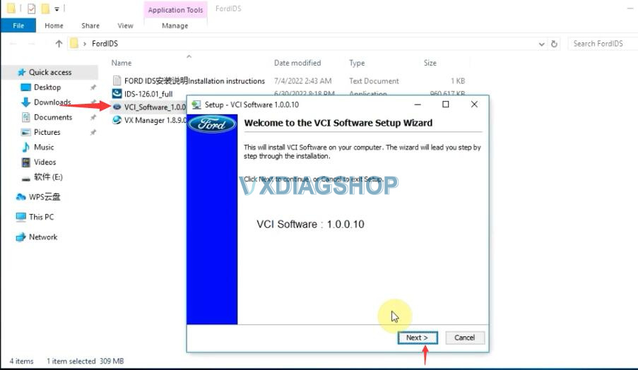 Install Vxdiag Vcx Nano Ford Ids V126 4