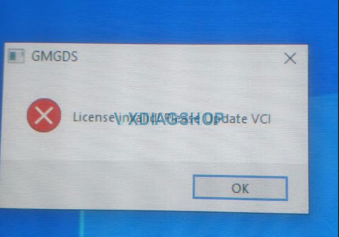 Vxdiag Gm Gds License Invalid Update Vci