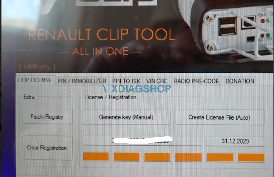 Vxdiag Renault Clip Unhandled Exception Has Occurred 1