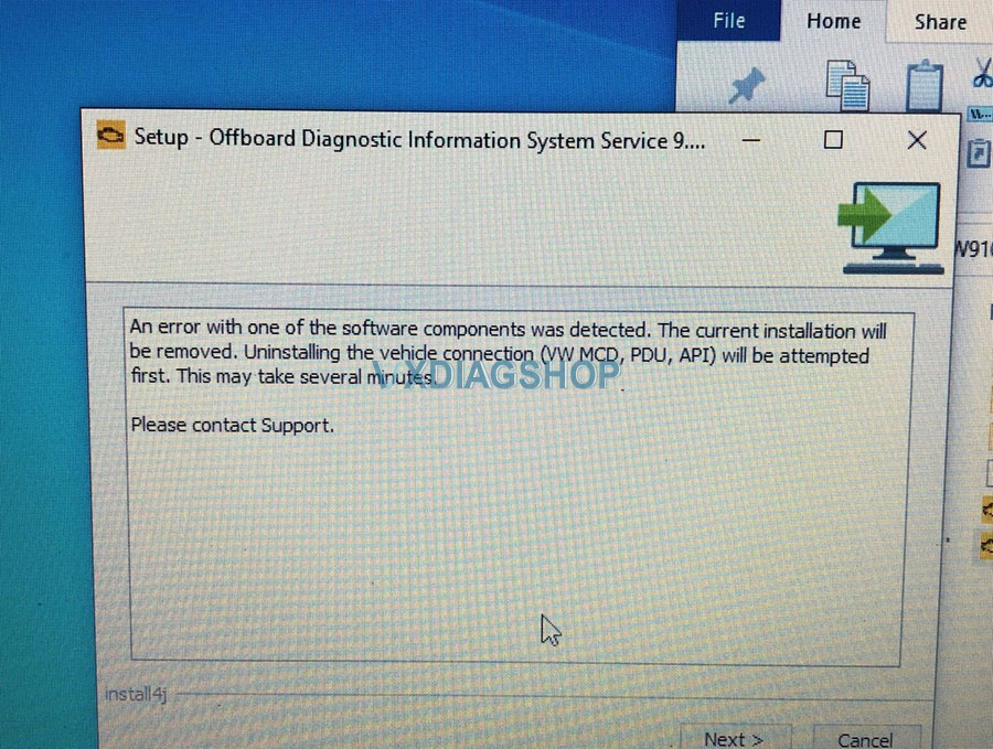 Vxdiag Vcx Se 6154 Error Software Componenets Was Detected
