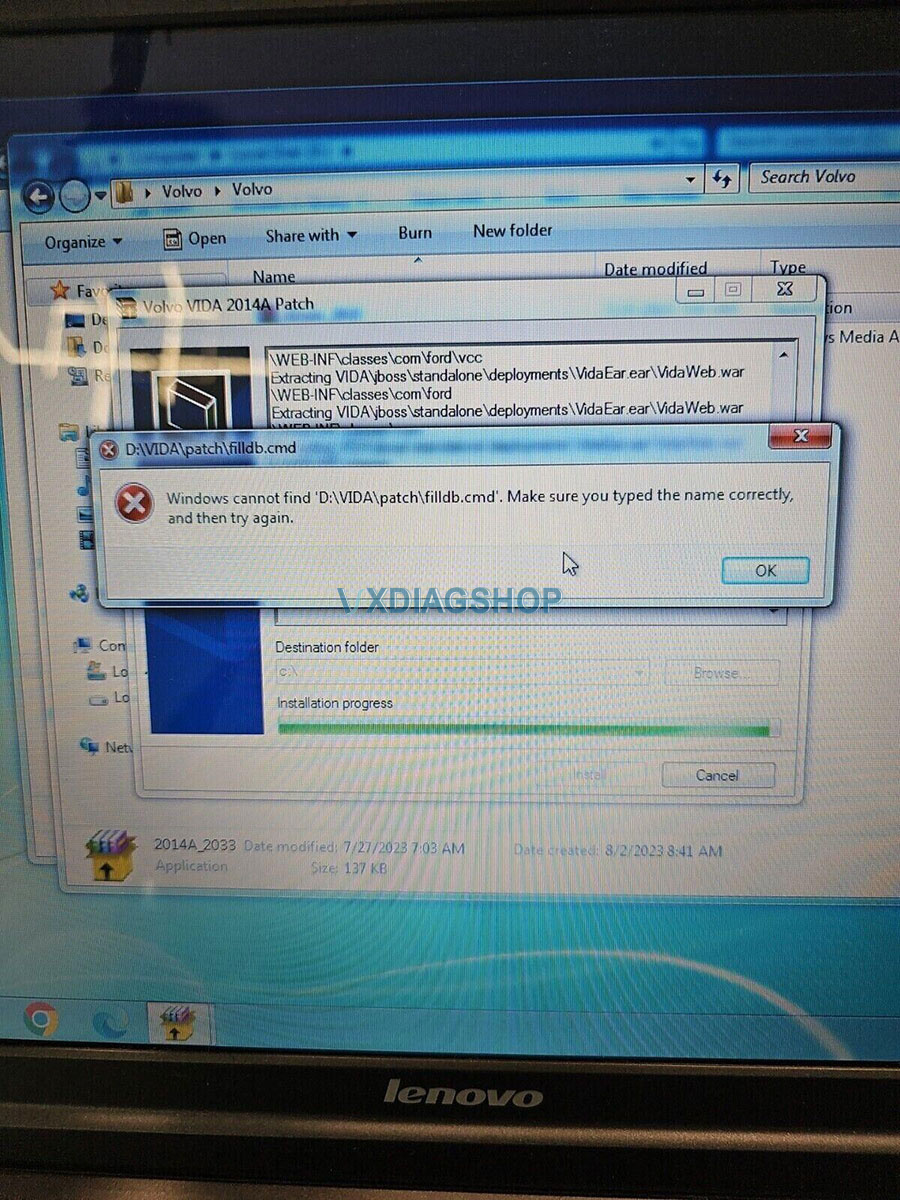 Vxdiag Windows Cannot Find Vida