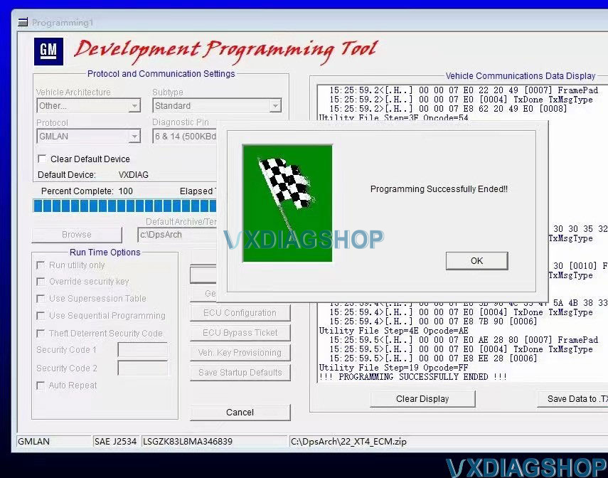 2022 Cadillac ECM Programming With Vxdiag Vcx Nano Gm DPS 3