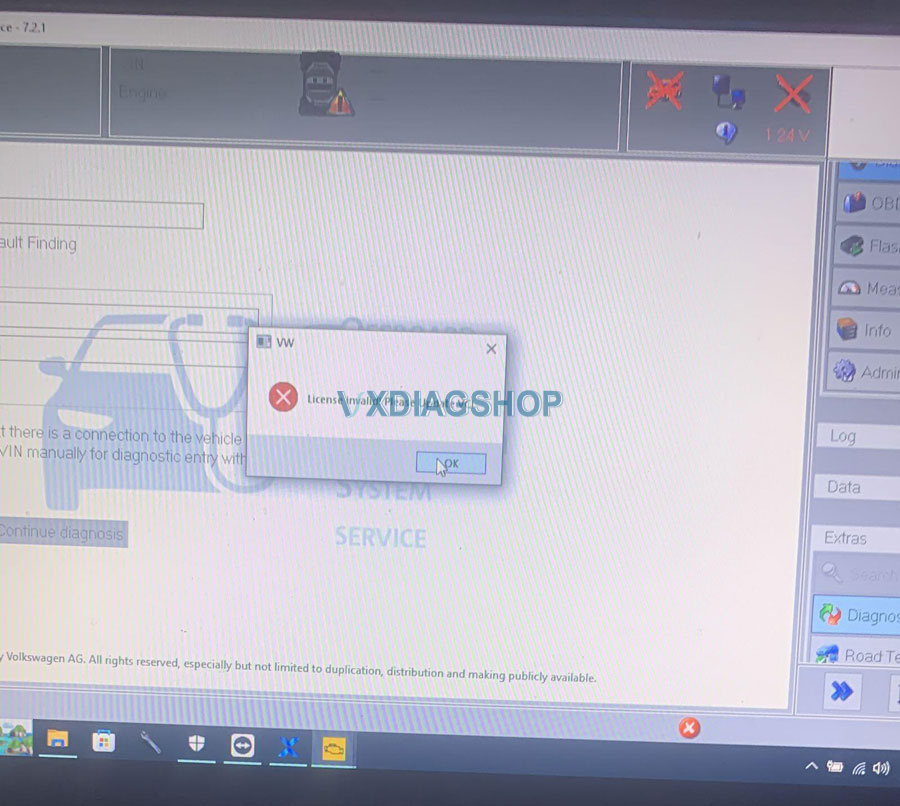 Vxdiag Odis License Invalid