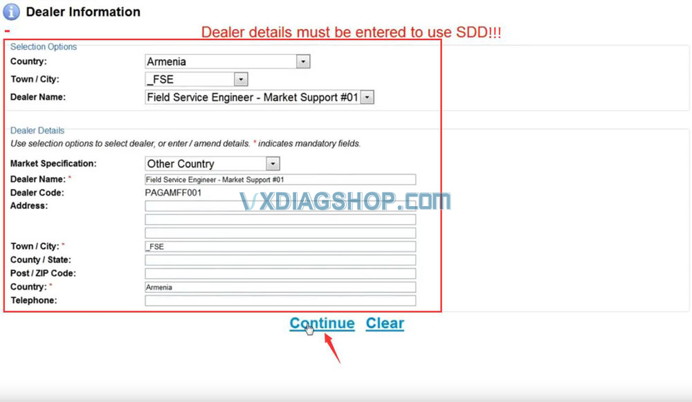 Vxdiag Jlr Sdd Dealer Info Setting 2