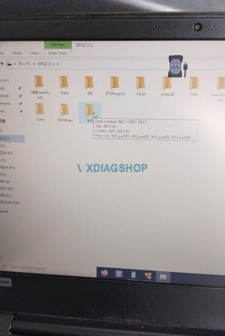 VXDIAG WIS Failed To Lock The File 2