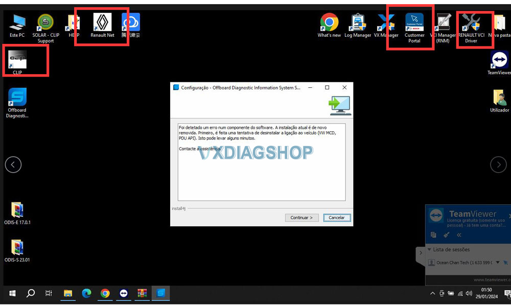 Vxdiag Odis An Error In A Software Component Has Been Detected 4