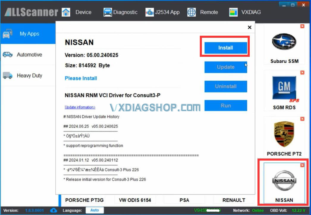 Install Vxdiag Nissan V241 Software 13