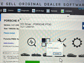 Vxdiag Porsche Pt3g Not Installed