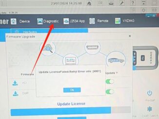 VXDIAG BMW Update License Failed 3