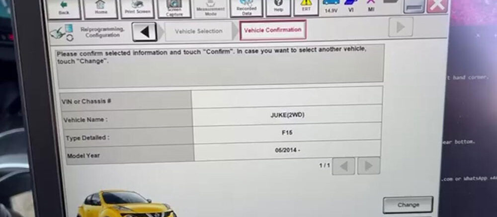 Vxdiag Nissan Vehicle Selection Stuck