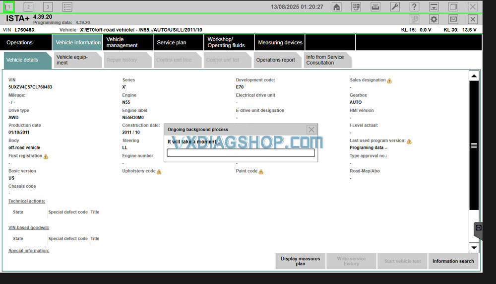VXDIAG-VCX-SE-BMW-cannot-connect-with-BMW-X5-2011-4