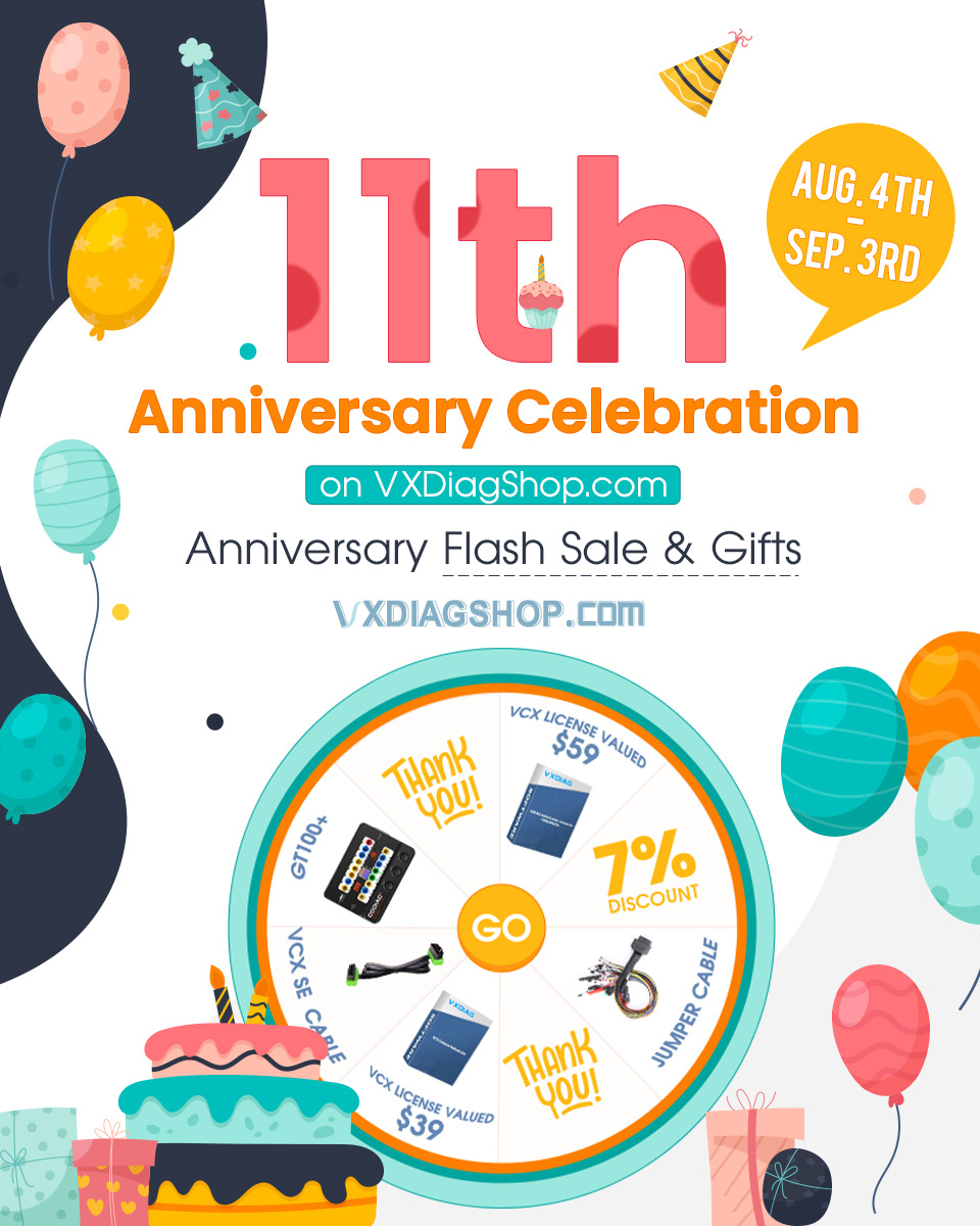 vxdiagshop 11th anniversary sale