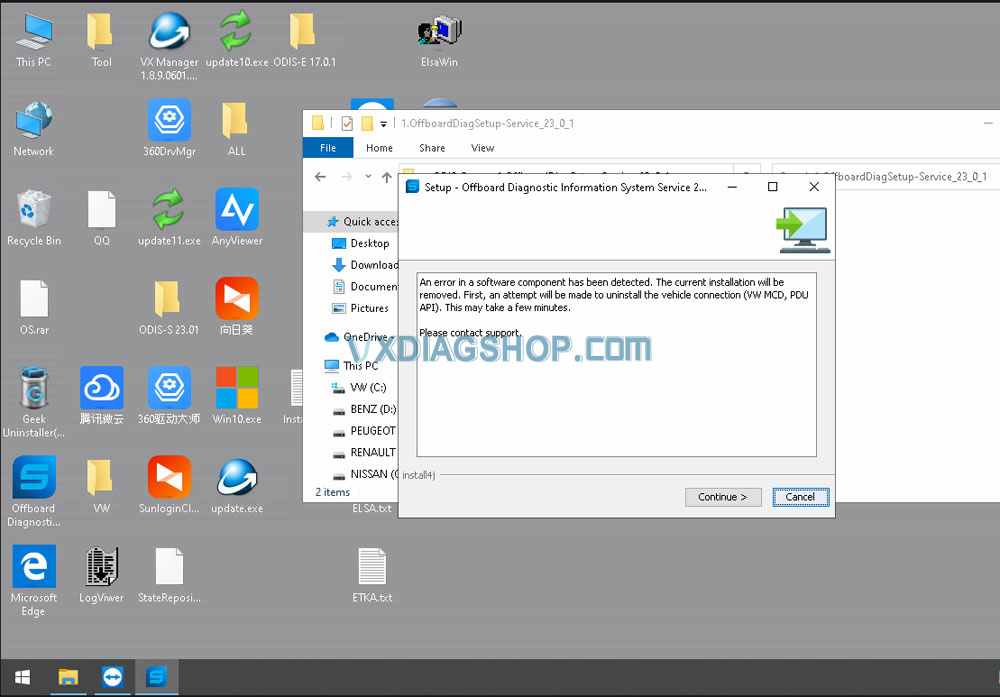 VXDIAG-VW-ODIS-23-error-in-software-component-has-been-detected