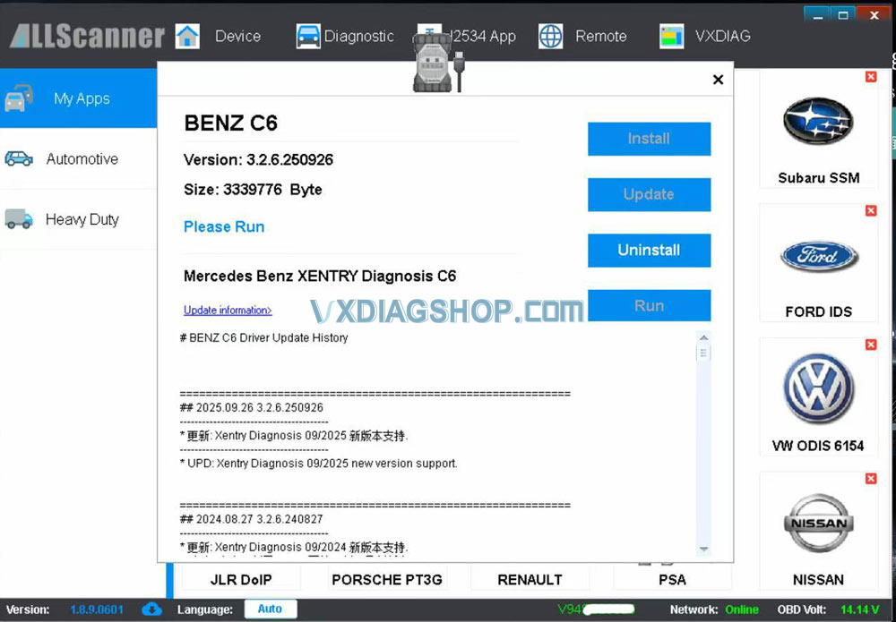 vxdiag-update-benz-c6-driver-for-2015-09-software-1