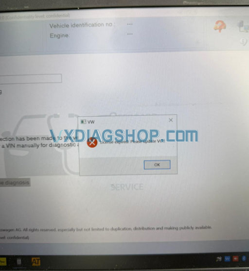 VXDIAG-VCX-SE-VW-license-expired