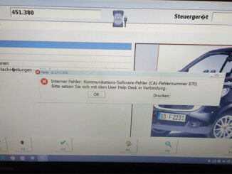 VXDIAG-DAS-870-error
